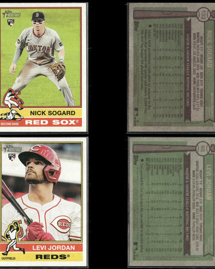 2025 Topps Heritage Rookie Cards Lot (40) MLB Baseball RC + Prospects