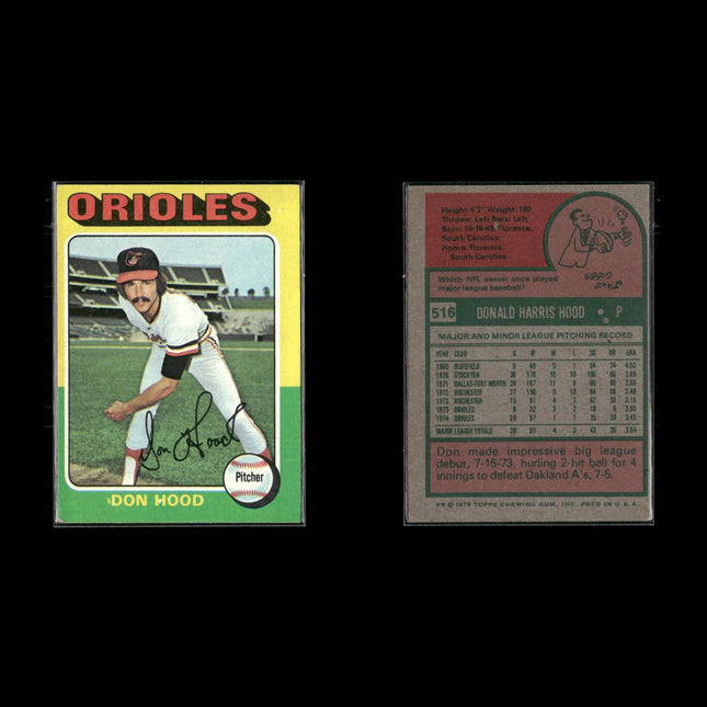 11-Card Lot Vintage 1975 Topps Baltimore Orioles | MLB Baseball Trading Cards