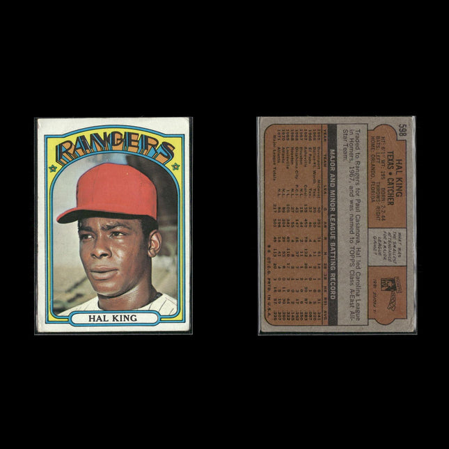 10-Card Lot Vintage 1972 Topps Texas Rangers | MLB Baseball Trading Cards Topps