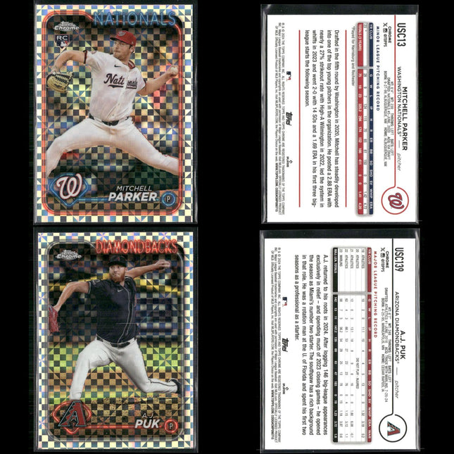 2024 Topps Chrome Update X-Fractor Lot – 26 Cards – MLB Rookies & Vets