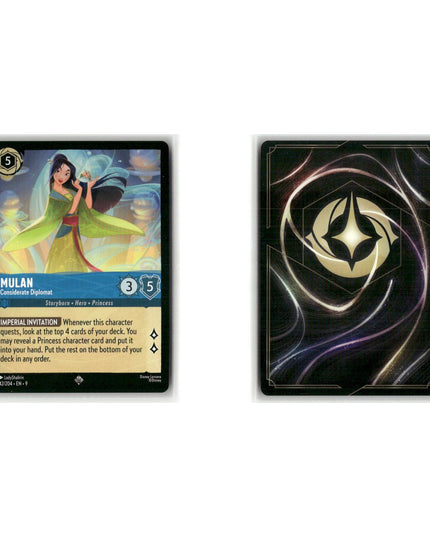 Mulan - Considerate Diplomat #142 3-Card Lot Super Rare Fabled Disney Lorcana