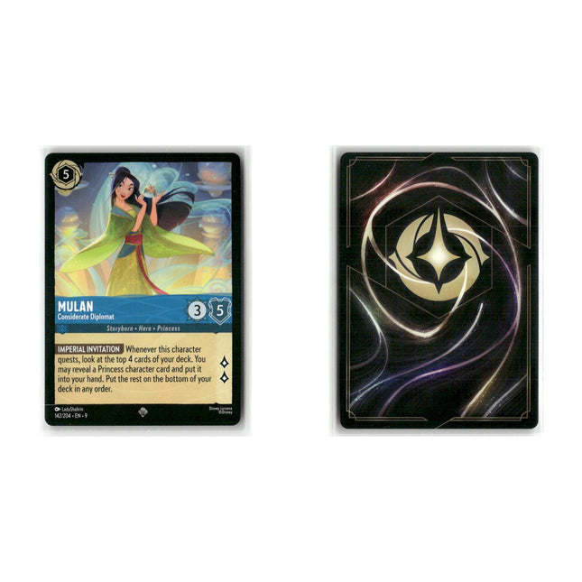 Mulan - Considerate Diplomat #142 3-Card Lot Super Rare Fabled Disney Lorcana