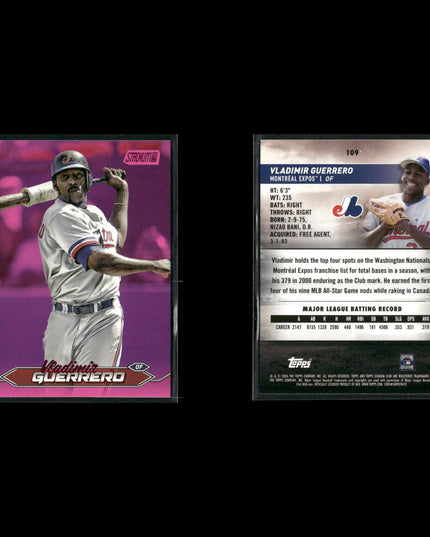 Vladimir Guerrero 8-Card Lot Montreal Expos HOF Power Bat