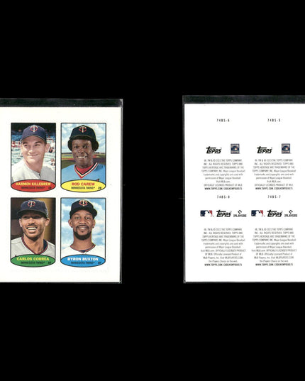 Byron Buxton 7-Card Lot Minnesota Twins Gold Glove CF Star