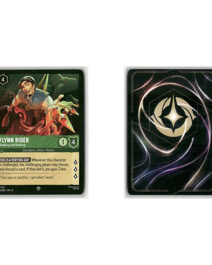 Flynn Rider - Breaking and Entering #102 3 Card Lot Super Rare Disney Lorcana