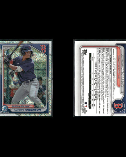 2023-24 Bowman Chrome Prospects Mojo Refractors Lot (8) Bowman 1st Card