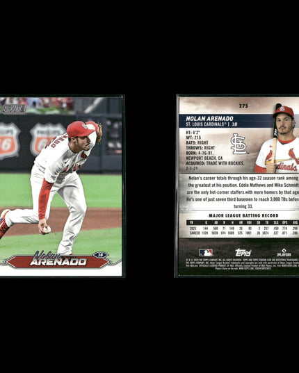 Nolan Arenado 13-Card Lot St. Louis Cardinals Gold Glove All-Star