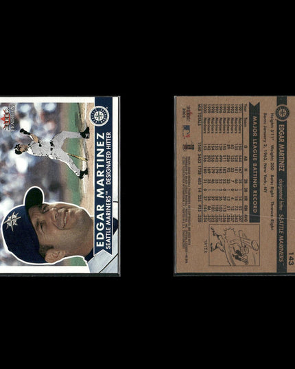 Edgar Martinez 4-Card Lot Seattle Mariners DH HOF Legend