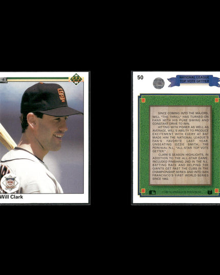 Will Clark 12-Card Lot Giants 80s-90s Star 1B Collector Lot