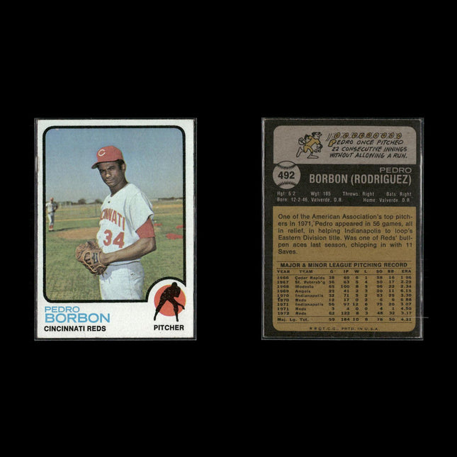 10-Card Lot Vintage 1973 Topps Cincinnati Reds | MLB Baseball Trading Cards Topps