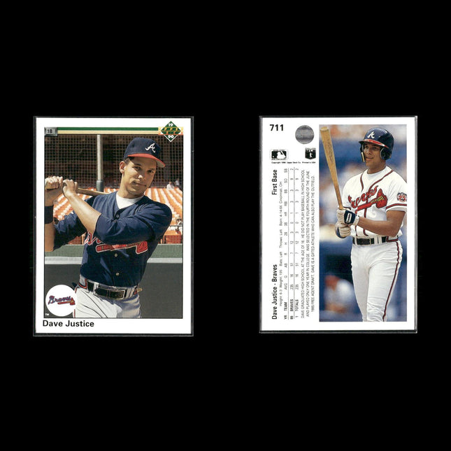 David Justice 6-Card Lot Atlanta Braves 90s Star Slugger