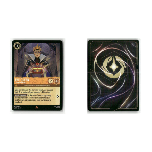 The Queen - Conceited Ruler #1 3 Card Lot Rare Fabled Disney Lorcana