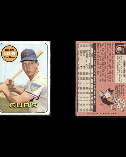 12-Card Lot Vintage 1969 Topps Baseball | MLB Baseball Trading Cards • Poor MLB