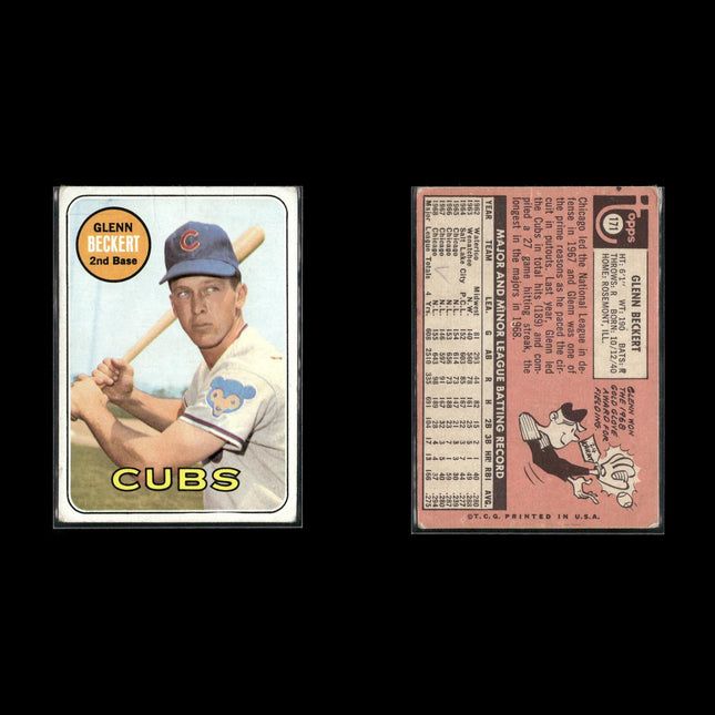 12-Card Lot Vintage 1969 Topps Baseball | MLB Baseball Trading Cards • Poor MLB