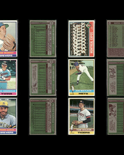 1976 Topps Baseball Card Lot – 125 Vintage MLB Cards – Bulk Collection