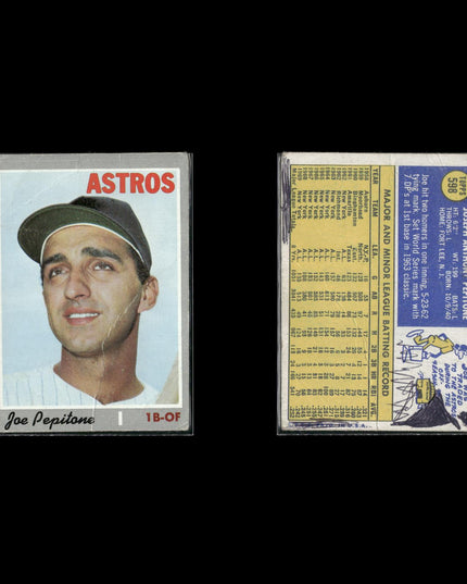 8-Card Lot Vintage 1970 Topps Houston Astros | MLB Baseball Trading Cards Topps
