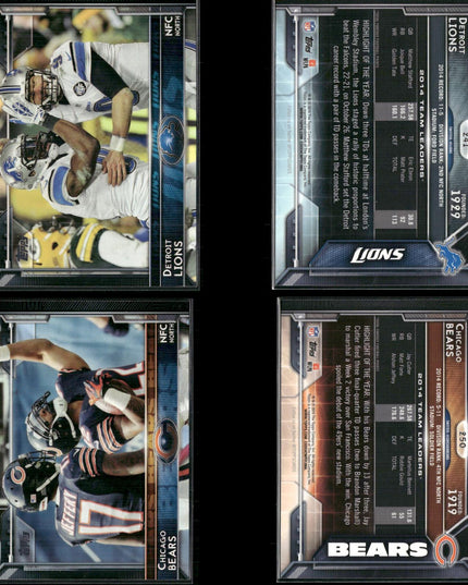 2015 Topps Football Team Set Lot (33 Cards) NFL Trading Cards