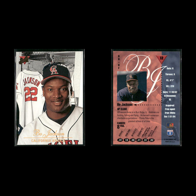 Bo Jackson Baseball Lot (15 Cards) Star Player Cards