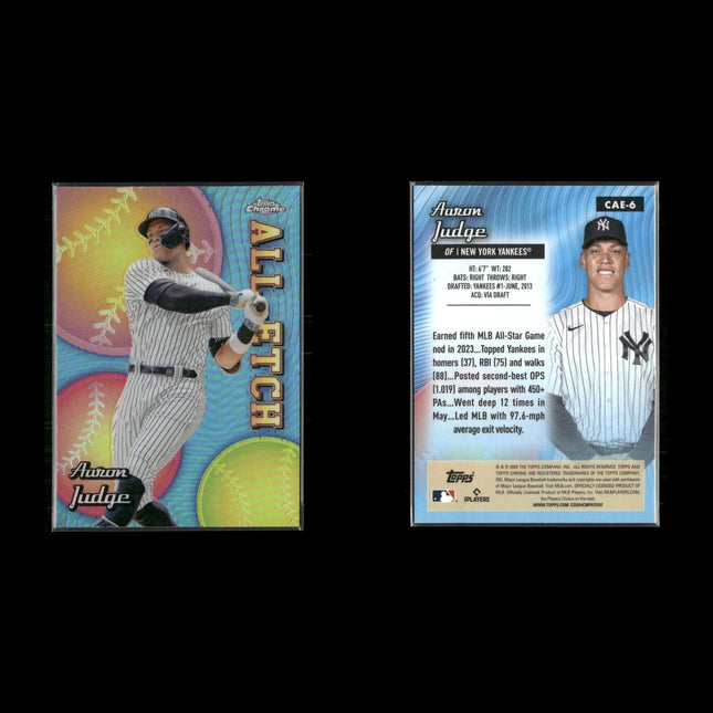 2024 Topps Chrome All-Etch Insert Cards Lot (8) Refractor Style MLB Inserts