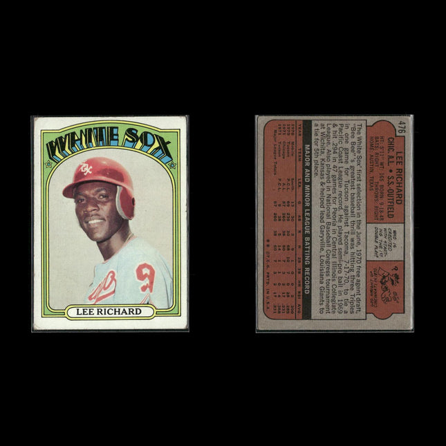 1972 Topps Chicago White Sox Team Lot (12 Cards) Vintage Baseball MLB