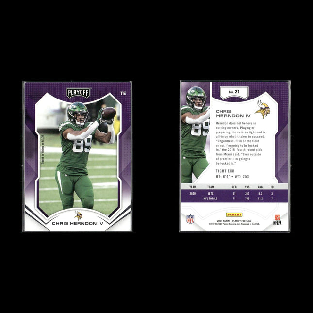 2021 Panini Playoff Football Lot (17 Cards) NFL Trading Cards