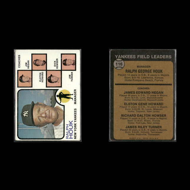 7-Card Lot Vintage 1973 Topps New York Yankees | MLB Baseball Trading Cards Topps