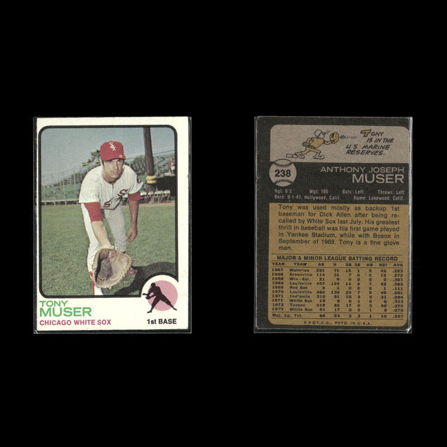 4-Card Lot Vintage 1973 Topps Chicago White Sox | MLB Baseball Trading Cards