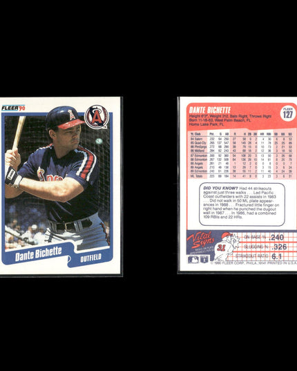 Dante Bichette 11-Card Lot Colorado Rockies Blake Street Bomber