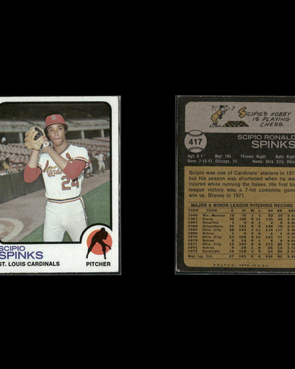 19-Card Lot Vintage 1973 Topps St. Louis Cardinals | MLB Baseball Trading Cards