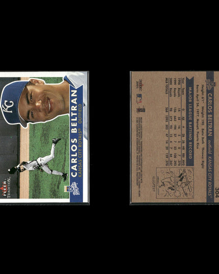 Carlos Beltrán 5-Card Lot NY Mets Switch Hitter Gold Glove Star