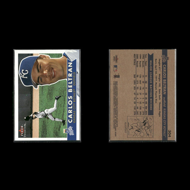 Carlos Beltrán 5-Card Lot NY Mets Switch Hitter Gold Glove Star