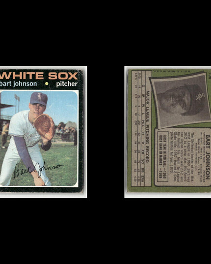 6-Card Lot Vintage 1971 Topps Chicago White Sox | MLB Baseball Trading Cards