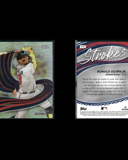 Ronald Acuña Jr 8-Card Lot Atlanta Braves 2023 MVP “El Abusador”