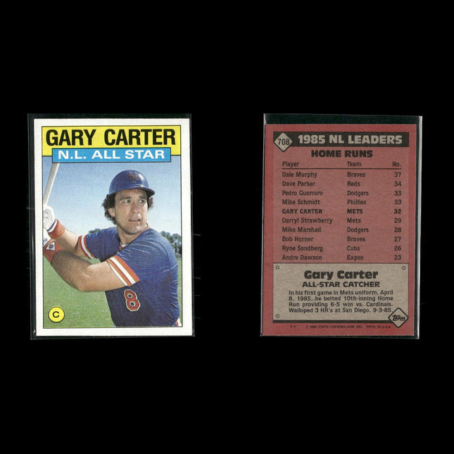 Gary Carter 12-Card Lot NY Mets HOF Catcher “The Kid” Legend