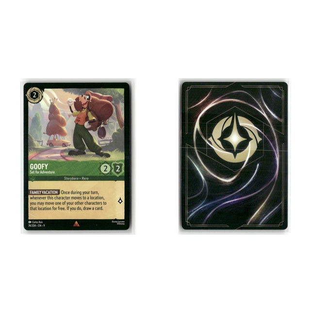 Goofy - Set for Adventure #74 3 Card Lot Rare Fabled Disney Lorcana