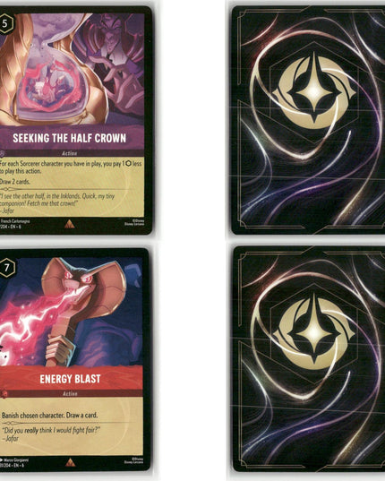 24 Card Rare + Super Rare Lot, Azurite Sea Disney Lorcana Set 6