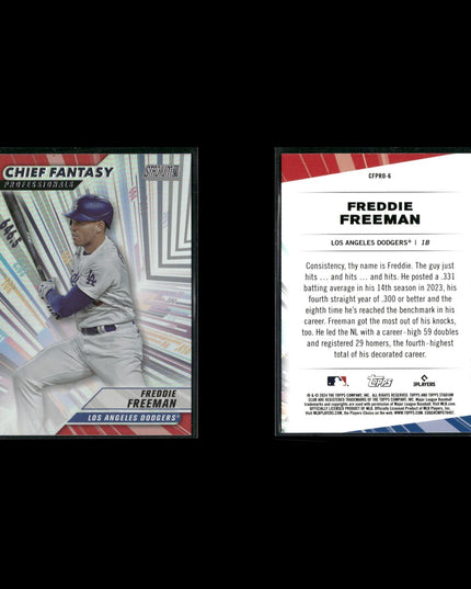 Freddie Freeman 4-Card Lot Dodgers Gold Glove 1B Star