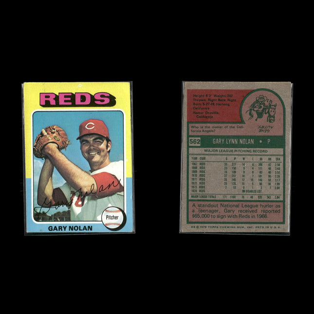 4-Card Lot Vintage 1975 Topps Cincinnati Reds | MLB Baseball Trading Cards Topps