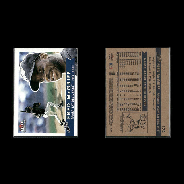 Fred McGriff 4-Card Lot Atlanta Braves “Crime Dog” HOF 1B