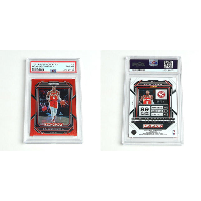 2022 Panini Monopoly Prizm Red /99 Lot of 5 – All PSA 8 Basketball Cards