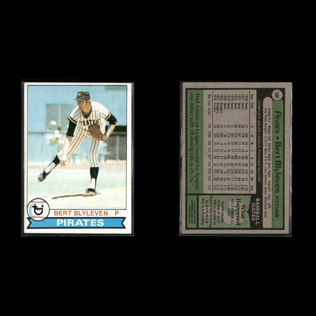 1979 Topps Baseball Lot (16) w/ Jim Rice, Ron Guidry, Fergie Jenkins, Carney RCs