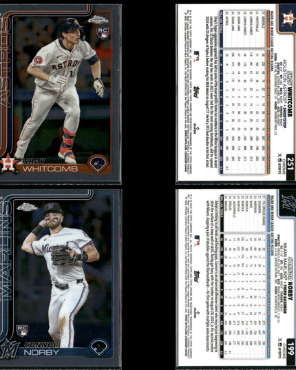 2025 Topps Chrome Rookie Lot (30) w/ Michael Harris II, Jace Jung, Seiya Suzuki RCs