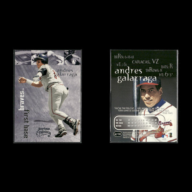 Andres Galarraga 10-Card Lot Expos “Big Cat” All-Star Slugger