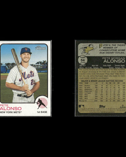 Pete Alonso 10-Card Lot NY Mets “Polar Bear” Home Run Derby Champ