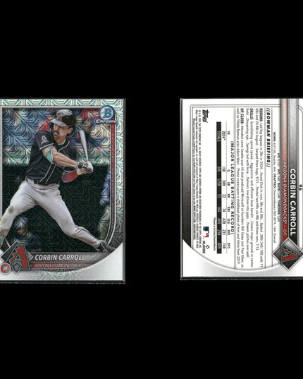 Corbin Carroll 6-Card Lot Arizona D-Backs 2023 NL ROY Rookie