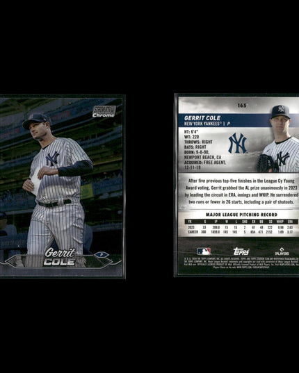 Gerrit Cole 7-Card Lot NY Yankees AL Cy Young Ace Pitcher