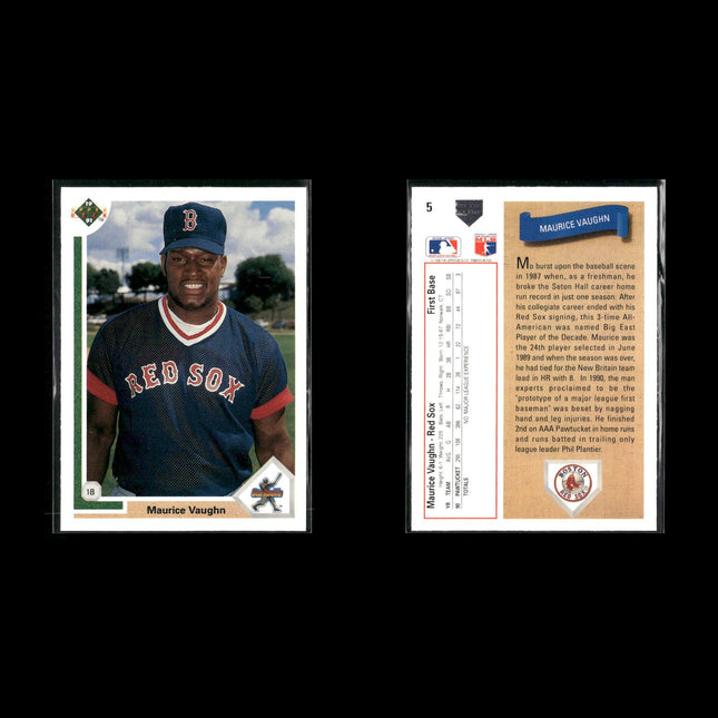 Mo Vaughn Baseball Lot (17 Cards) Star Player Cards