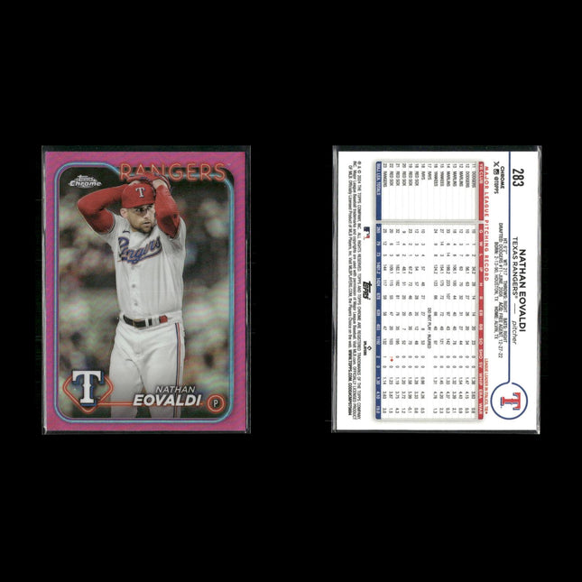 2024 Topps Chrome Pink Refractors Lot (6) Stars – Springer, Swanson, More