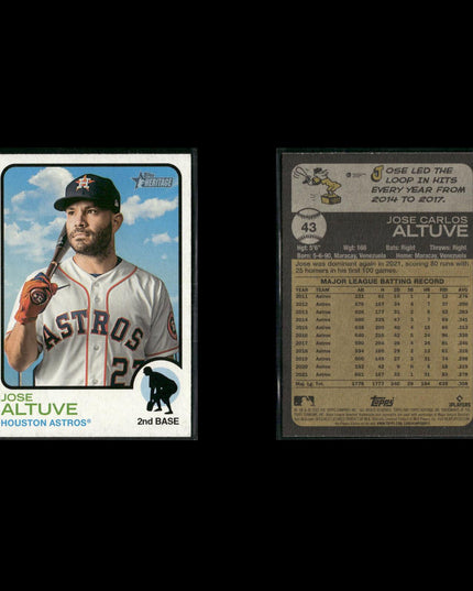 Jose Altuve 10-Card Lot Houston Astros MVP All-Star World Series Champ