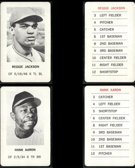 1970 Milton Bradley Baseball Team Lot (25 Cards) Vintage MLB